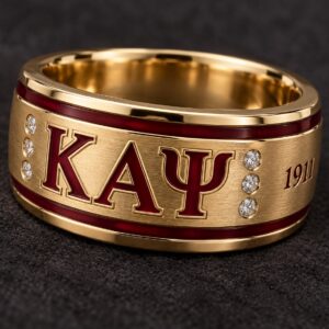 Kappa Gold Ring w/Diamonds