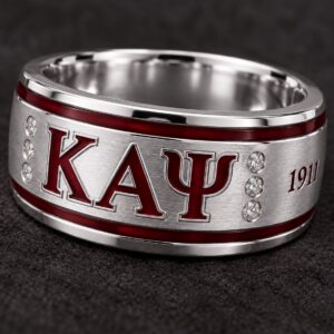 Kappa Silver Ring w/Diamonds