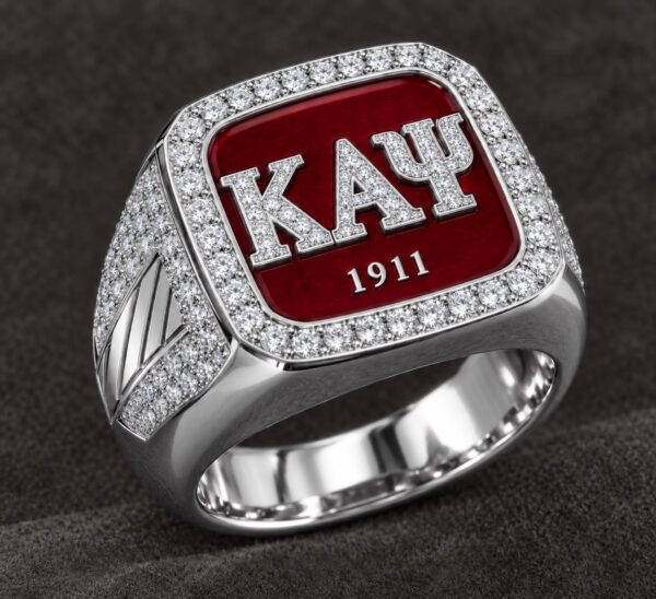 Kappa Ring Silver w Crystals