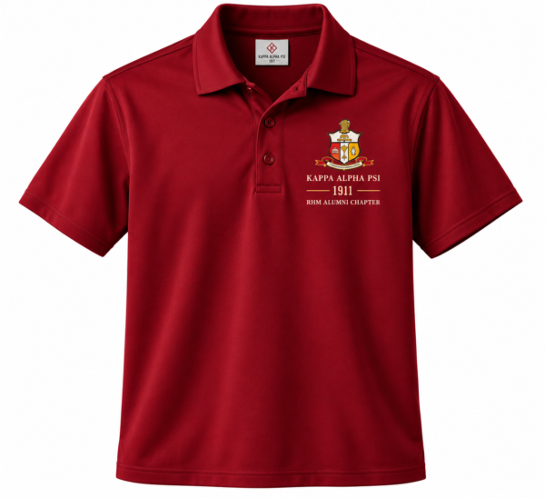 Maroon Kappa Alpha Psi Polo Mockup