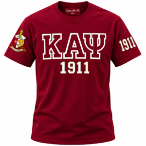 Maroon Kappa Alpha Psi Varsity T-Shirt